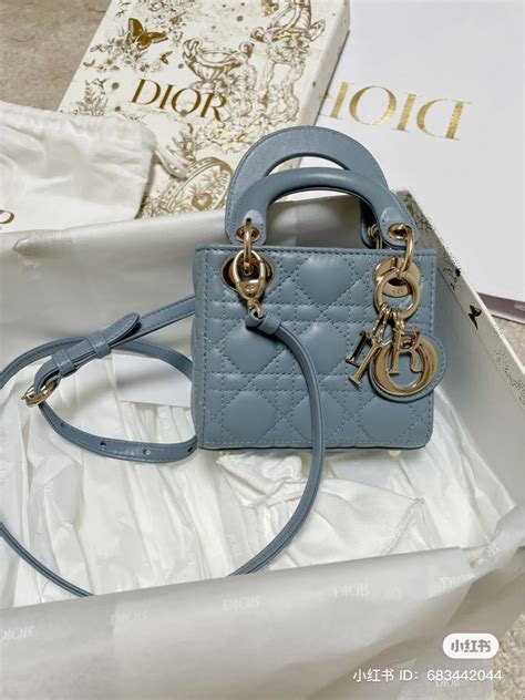 micro lady dior cloud blue|Dior cloud blue micro bag.